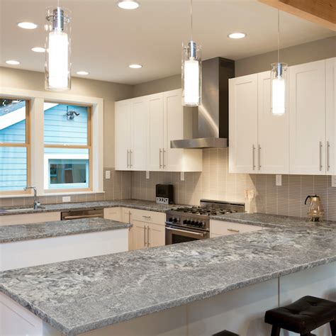 light grey granite countertops